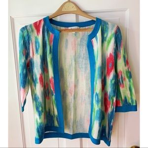Kinross Cashmere watercolor cardigan